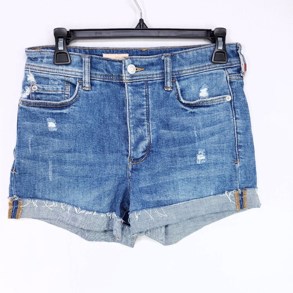 Pilcro Anthropologie Cuffed Jean Shorts Womens Size 25 The Signature High Rise